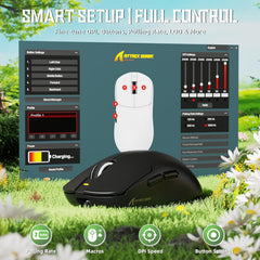 ATTACK SHARK X8 SE Wireless Gaming Mouse,55g Ultra-Lightweight Wired/BT/2.4GHz Wireless Programmable Mouse,1K Polling Rate,PixArt PAW3311 Gaming Sensor,25000 DPI,Gamer Mice for PC/Win/Mac (Black)