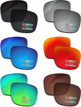 6 Pairs POLARIZED Replacement Lenses for Ray-Ban Meta Wayfarer RW4006 50mm Smart Glasses - Black + Titanium Mirror + Surf Blue Mirror + Fire Red Mirror + Jade Green Mirror + Brown