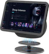 Adjustable Stand for Echo Show 8 4th Gen 2025 Release, 360° Swivel Table Stand, Tiltable Smart Display Holder with Non-Slip Base, All Aluminum Alloy (Black)