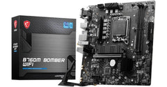 MSI B760M BOMBER Wi-Fi 6E, Intel 13th 12th Series, LGA 1700/DDR5/PCIe 4.0/2xM.2 - mATX Gaming MotherBoard