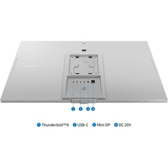 Samsung ViewFinity S9 (S90PC) Smart 27" 5K Flat Matte Monitor For Win & Mac, IPS, 218 PPI, 60Hz, 5ms(GTG), HDR, 100% sRGB, 99% DCI Coverage Color w/ 4K SlimFit camera, Metal Slim Design, Ergonomics & Adaptive Sound+ Speakers (Light Gray)