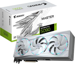 AORUS GeForce RTX 5090 Master ICE 32G Graphics Card, WINDFORCE Cooling System, 32GB 512-bit GDDR7, GV-N5090AORUSM ICE-32GD Video Card