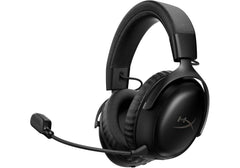 HyperX Cloud III S Wireless Gaming Headset – 53mm Drivers, Dual Wireless (2.4GHz + Bluetooth 5.3), Detachable Noise‑Cancelling Mic, 120h Battery Life, Memory Foam Comfort, Black