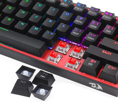 Redragon K616 Fizz Pro 60% Wirless /Wired RGB Gaming Keyboard, 61 Keys Compact Mechanical Keyboard Black, Linear Red Switch, Pro Driver/Software Supported