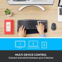 Logitech MK850 Performance Wireless Keyboard and Mouse Combo, Multi-Device, Multi-OS, Seamless Switching, Powerful Multitasking