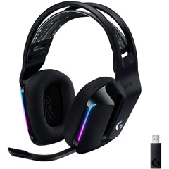 Logitech G733 Wireless Lightspeed Gaming Headset, DTS Headphone:X 2.0 surround sound 7.1, Lightsync RGB, 278g ULTRA LIGHTWEIGHT, Up To 29 Hours Battery Life (White) | Logitech G733 Wireless | - CompuMe