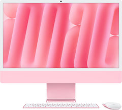 2024 iMac All-in-One Desktop Computer with M4 chip with 8-core CPU and 8-core GPU: Built for Apple Intelligence, 24-inch Retina Display, 16GB Unified Memory, 256GB SSD Storage; Pink