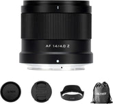 14mm F4.0 Z-Mount Lens for Nikon, Full Frame Large Aperture Ultra-Wide Angle Auto Focus Prime Lens Compatible with Nikon Z-Mount Cameras Z5 Z50 Z50II Z6 Z6II Z6III Z7 Z7II Z8 Z9 Z30 ZFC
