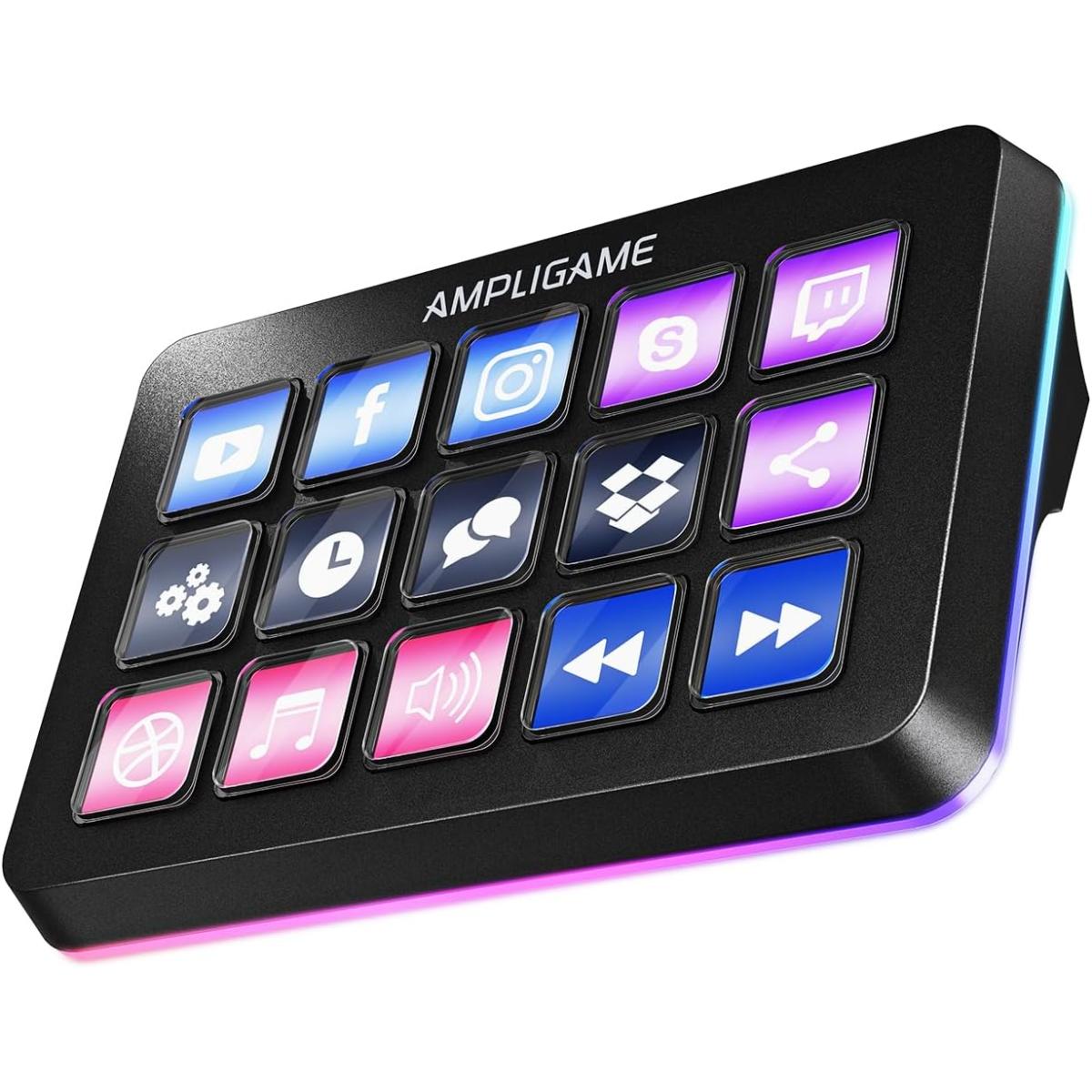 Fifine Ampligame D6 Control Pad With 15 Customized Keys And Software For Streaming, Gaming, Video Editing, Office Workflow | D6 | - CompuMe Fifine Ampligame D6 Control Pad With 15 Customized Keys And Software For Streaming, Gaming, Video Editing, Office Workflow | D6 | - CompuMe