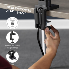 Fellowes Platinum Series Single Monitor ARM Black