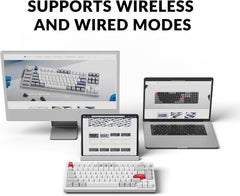 Q1 Pro Wireless Custom Mechanical Keyboard, QMK/VIA Programmable Full Aluminum 75% Layout Bluetooth/Wired RGB with Hot-swappable Keychron K Pro Red Switch Compatible with Mac Windows Linux