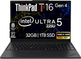 Lenovo ThinkPad T16 Gen 4 16” WUXGA IPS Display, Intel Ultra 5-225U (Beats i7-1355U), 32GB DDR5, 1TB NVMe, Webcam, WiFi 6E + BT, RJ-45, Backlit KB, FP Reader, W11P, Business Laptop