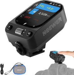 QZ-N 2.4G TTL Wireless Flash Trigger Compatible with Nikon Z9 Z8 Z6II Z7II Z5 Z50 Cameras Godox IT32 V1 V100 AD200 Pro II, Touchscreen Flash Transmitter, 1/8000s HSS, 1000mAh Battery/CM Switch