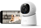 eufy Indoor Cam E30, Latest Generation, 4K UHD Security Camera, Pet/Dog/Baby Camera with Phone app, Color Night Vision, Human/Pet Auto Tracking, 360 Pan-Tilt, Works with Homekit,White - 18 Month Warranty