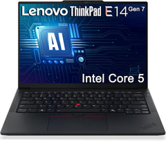 Lenovo ThinkPad E14 Gen 7 Business Laptop, 14" FHD+, Intel Core 5 210H (> i7-1355U), FP, IR Webcam, Backlit KB, Thunderbolt 4, IST Computer Customized 16GB/32GB/64GB RAM, 512GB/1TB/2TB SSD, Win 11 Pro