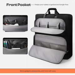 Solar Panel Storage Bag Compatible with Jackery SolarSaga 100W/200W Foldable Solar Panels, Padded Carrying Case for 2 Panels with Multi Pockets, Water-Resistant Travel Bag, Black