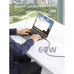 UGREEN USB-C to USB-C Cable 60W 1M – Black | 50997