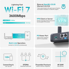 GL-BE3600 (Slate 7) Portable Travel Router & GL.iNet GL-MT3000 (Beryl AX) Pocket-Sized Wi-Fi 6 Wireless Travel Gigabit Router