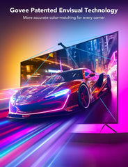 Envisual TV Backlight T2 with Dual Cameras, 16.4ft RGBIC Wi-Fi LED Backlights for 75-85 inch TVs, Double Light Beads, for Home Decorations, Smart App Control, Music Sync