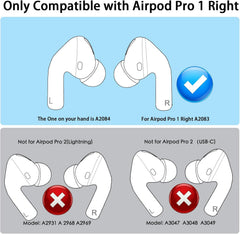 Replacement Earbud A2083 for Right Apple Airpods Pro 1st Gen Earbud,Replacement for iPod Pro 1st Generation,Compatible with AirPod Pro Charging Case A2190, A2084,Single Right Ear Side Only(A2083)