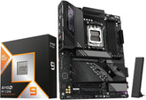 AMD Ryzen 9 9950X3D CPU Processor with ASUS TUF Gaming X870E-PLUS WIFI7 ATX Motherboard (DDR5, PCIe 5.0 x16, 4X M.2 Slots, WiFi 7, 2 x Type-C USB4)