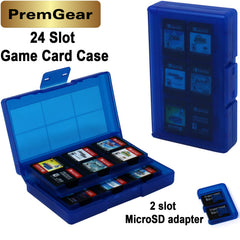 The Legend of Zelda: Tears of the Kingdom - Nintendo Switch (US Version), with PremGear Thumb Grips (8 pack - Black, Blue, Red & Clear), 24 Slot Game Card Holder & Cleaning Cloth
