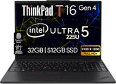 Lenovo ThinkPad T16 Gen 4 16” WUXGA IPS Display, Intel Ultra 5-225U (Beats i7-1355U), 32GB DDR5, 512GB NVMe, Webcam, WiFi 6E + BT, RJ-45, Backlit KB, FP Reader, W11P, Business Laptop