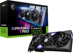 RTX 5070 12G Gaming Trio OC Graphics Card (12GB GDDR7, 192-bit, Extreme Performance: 2625 MHz, DisplayPort x3 2.1a, HDMI 2.1b, NVIDIA Blackwell Architecture)