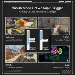 REDRAGON FIZZ K617M HE (Magnetic Hall Effect Keyboard) 8k Hz Polling Rate Gray