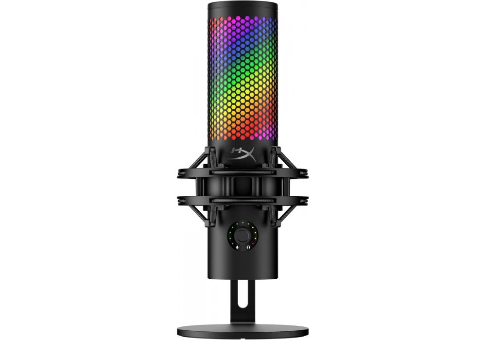 HyperX QuadCast 2 S – USB Microphone, with RGB Lighting, Streaming and Podcasting, with On-Board Controls, LED Lighting, Removable Shock Mount, USB-C - Black HyperX QuadCast 2 S – USB Microphone, with RGB Lighting, Streaming and Podcasting, with On-Board Controls, LED Lighting, Removable Shock Mount, USB-C - Black