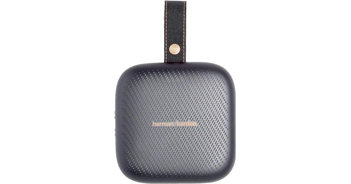 Harman Kardon Neo - Portable Bluetooth Speaker with Strap, Waterproof, Built-in Speaker Phone - Gray