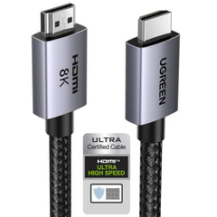 UGREEN 8K Mini HDMI To Hdmi Cable 2.1 2M, Ultra High Speed Braided HDMI Cord 10K 8K@60Hz 4K@240Hz, HDR10 HDCP 2.2&2.3 | UGREEN HD163 | - CompuMe