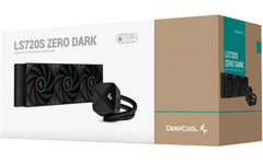 DeepCool LS720S ZERO DARK Liquid Cooler 360mm 3100RPM 300W TDP AIO Cooler Anti-Leak Tech CPU Water Cooler Textured Block For AMD & Intel - Black