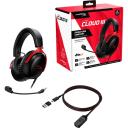 HyperX Cloud III - Gaming Headset 7.1 Virtual Surround Sound for PC / PS4 / Mac / Mobile (Black/Red)