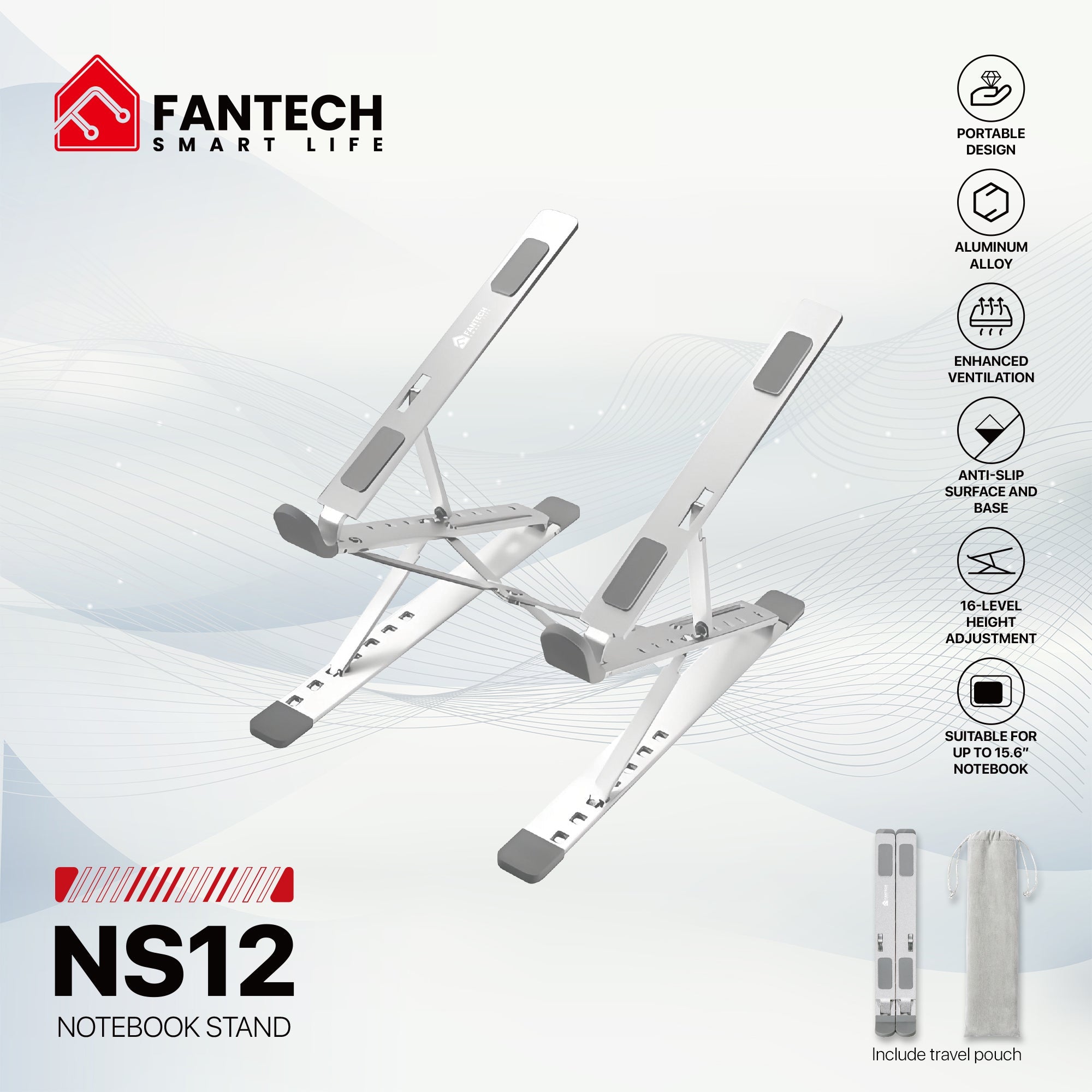 FANTECH NS12 LAPTOP STAND - CompuMe
