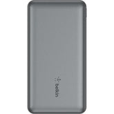Belkin BoostCharge, USB C Power Bank 10000 mAh w/ 2xUSB-A Ports, 15W, iPhone 17, Air, Pro, Samsung Galaxy S25, iPad, Nintendo Switch 2, Google Pixel 10, etc. - Gray