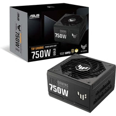 Asus Tuf Gaming 750w Gold Fully Modular 80+ Gold Certified Atx 3.0 Military Grade Components Dual Ball Bearing Axial Tech Fan Pcb Coating