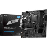 Msi Pro B760m P Ddr5 Intel 13th Gen Motherboard Pcie 4.0 Ddr5 2xm.2 Pcie 4.0 Mainboard