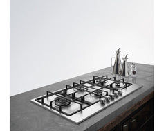 Franke Built in Gas Hob, 90*90Cm, 5Burners, 1000Watts, Stainless Steel - FHSM 905 4G DCL XS C