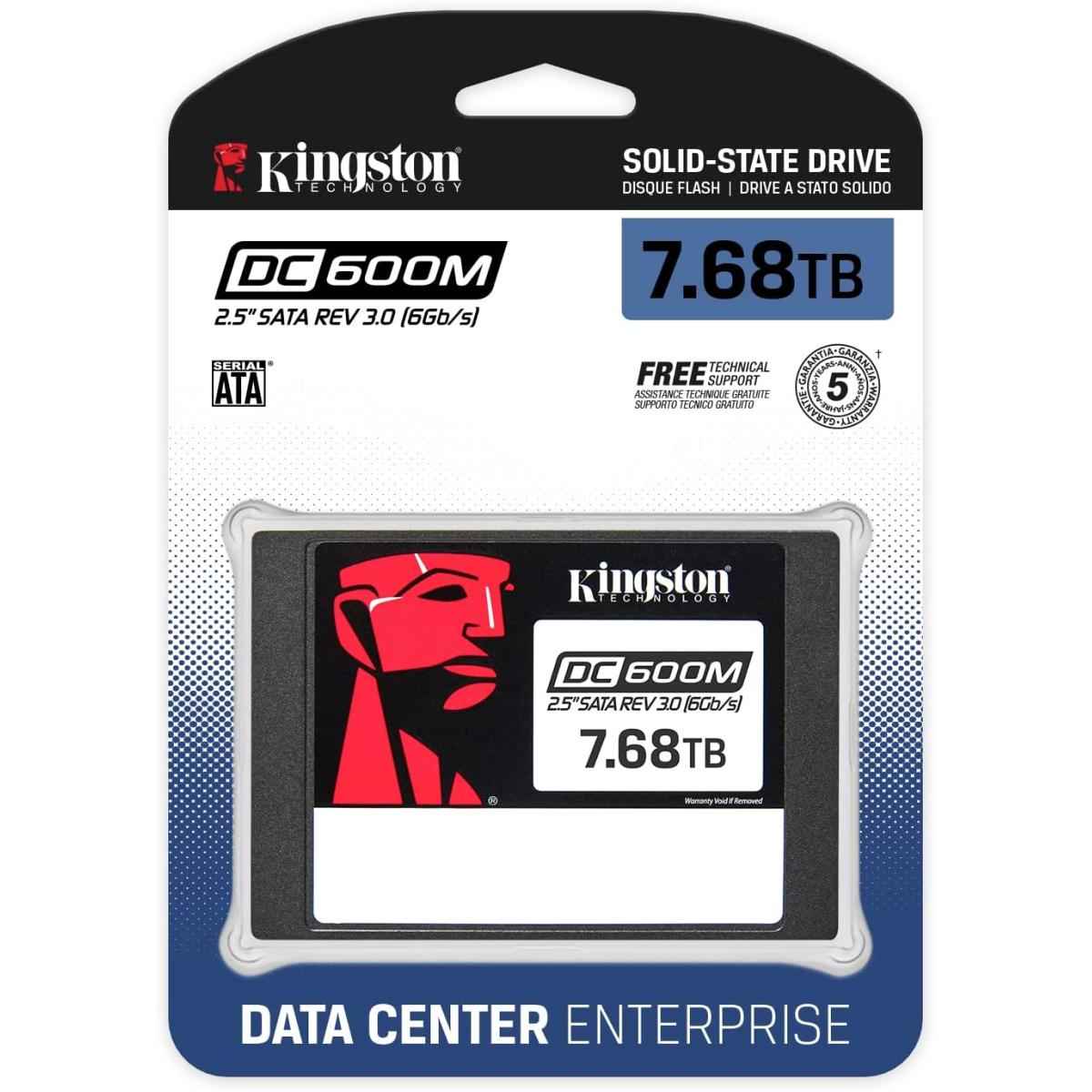 Kingston Dc600m 7.68tb Enterprise Class Enterprise Class For Data Center & Server 2.5" Sata Ssd
