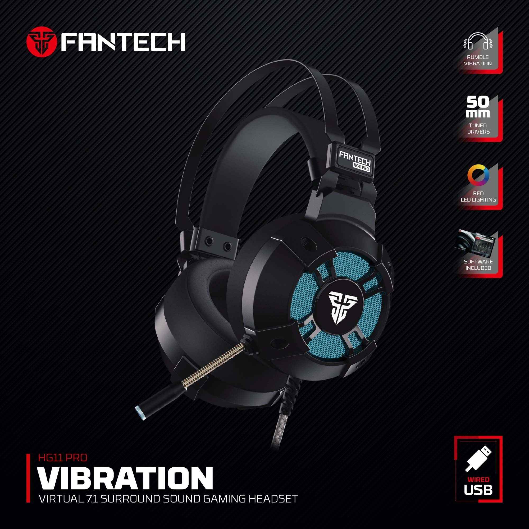 FANTECH VIBRATION HG11 PRO 7.1 SPACE EDITION GAMING HEADSET