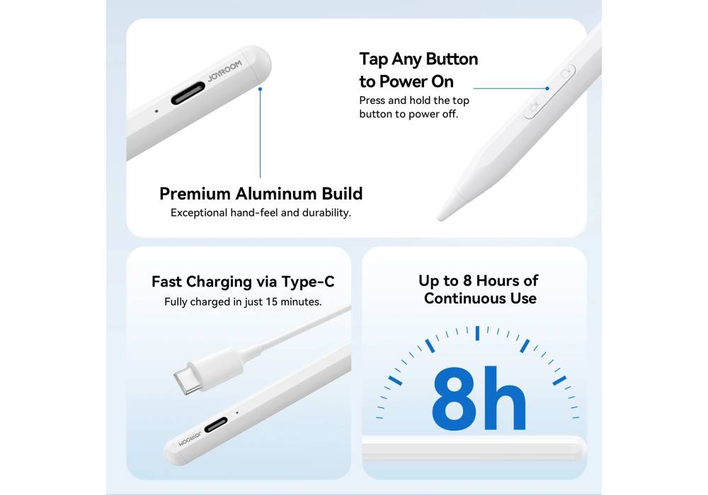 JR-K12 Pro Active Dual-Mode Stylus Pen (Including 2 Spare Nibs)