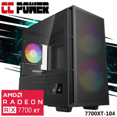 Cc Power 7700xt 104 Gaming Pc New 14gen Intel I7 20 Cores W/ W/ Amd Radeon Rx 7700 Xt 12gb W/ Advanced Air Cooler