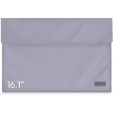 Arzopa 16.1" Portable Monitor Pu Leather Storage Bag Waterproof Material Bottom Layer Material Soft Lining, With Strong Magnetic Closure Grey