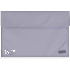 Arzopa 16.1" Portable Monitor Pu Leather Storage Bag Waterproof Material Bottom Layer Material Soft Lining, With Strong Magnetic Closure Grey