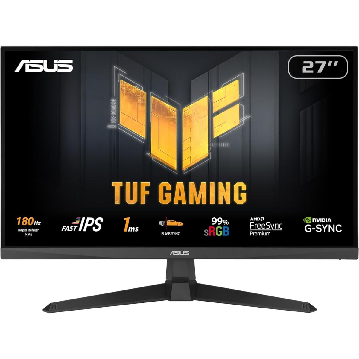 Asus Tuf Vg279q3a 27" Fast Ips Full Hd 180hz 1ms G Sync Compatible Extreme Low Motion Blur Sync W/ Speaker - CompuMe Asus Tuf Vg279q3a 27" Fast Ips Full Hd 180hz 1ms G Sync Compatible Extreme Low Motion Blur Sync W/ Speaker - CompuMe