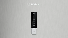 Bosch Free Standing Fridge with Freezer, Stainless Steel Look, 328Lit - KDN43VL20U