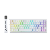 ATTACK SHARK X68 HE Rapid Trigger Mechanical Gaming Keyboard 60% Wired TKL with Adjustable Actuation,Hall Effect Magnetic Switch,8KHz Polling Rate,RGB Backlit,Top Mount for PC Mac Esport Gamer(White))