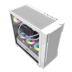 DARKFLASH DS900 Mesh ATX PC Gaming Case / White