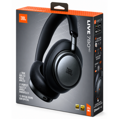 JBL Live 780NC - Noise Cancelling | JBL Signature Sound with Hi-Res Audio Wired & Wireless, True Adaptive Noise Cancelling 20, Real Time Calibration , Black